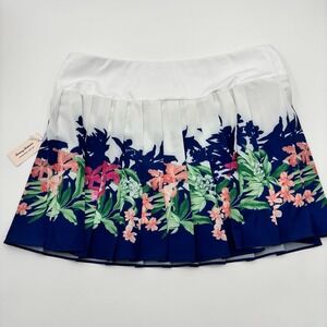 NWT Tommy Bahama‎ Everyday Active Golf Tennis Pleated Skort Floral Pickleball